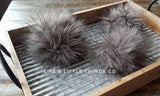 LIMITED Black Wolf Faux Fur Pom