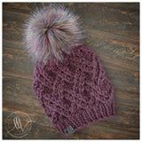 LIMITED Autumn Grey Faux Fur Pom