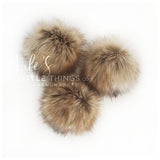 Toffee Faux Fur Pom