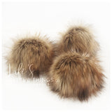 Toffee Faux Fur Pom