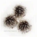 LIMITED-Steel Faux Fur Pom