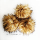 Caramel Faux Fur Pom