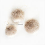 LIMITED-Pebble Faux Fur Pom