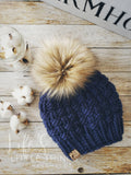 Toffee Faux Fur Pom