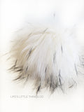 LIMITED-Snowy Owl Faux Fur Pom