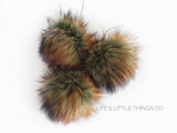 Umber Faux Fur Pom