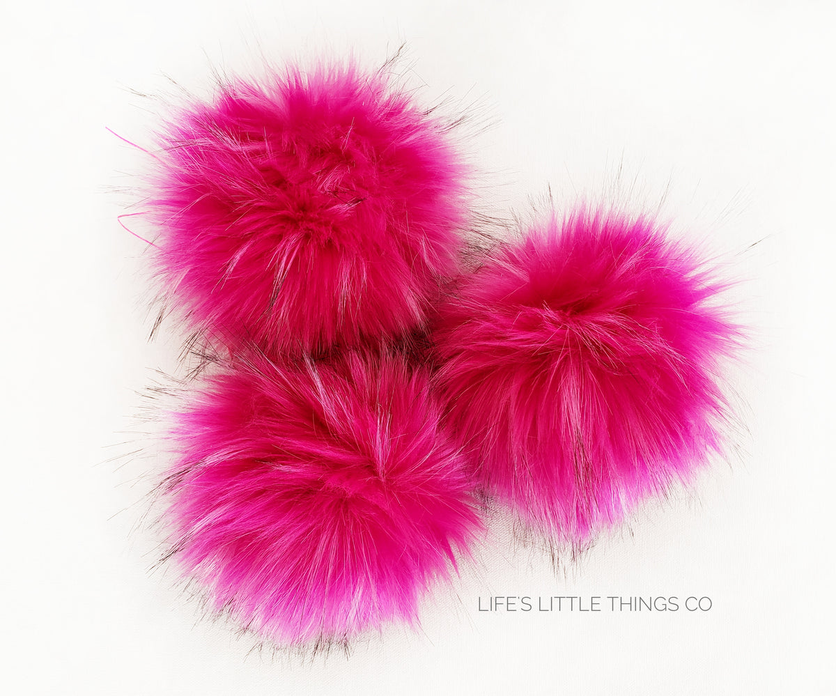 Red And Pink Pom-Poms