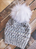 LIMITED-Snowy Owl Faux Fur Pom