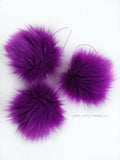 Grape Faux Fur Pom