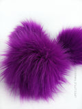 Grape Faux Fur Pom