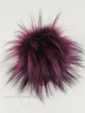 Boysenberry Faux Fur Pom