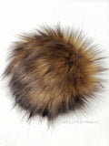 Camel Faux Fur Pom