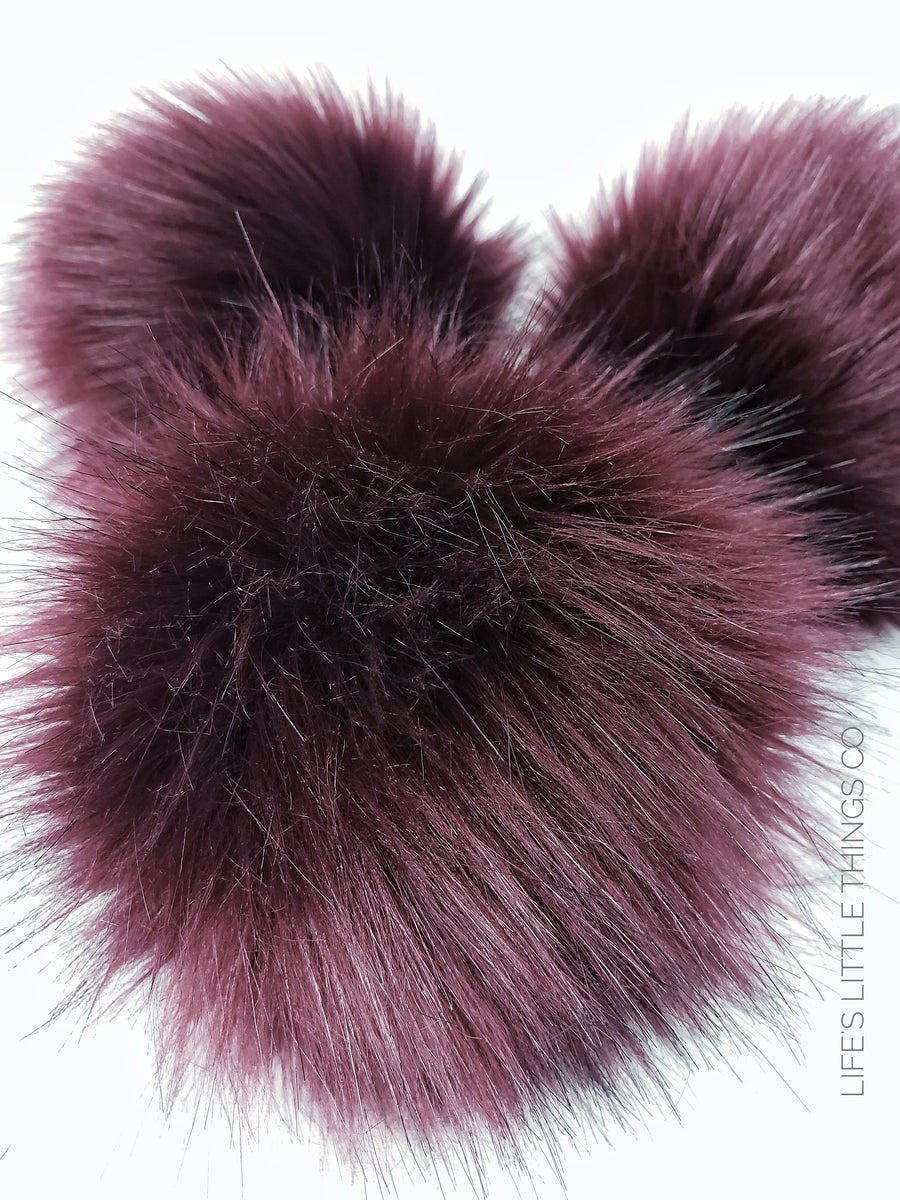 Fire and Ice (White Reddish Orange) Faux Fur Pom Pom – Life's Little Things  CO