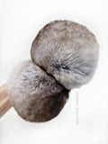 LIMITED Chinchilla Faux Fur Pom