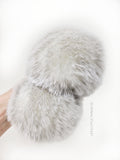 Snow Fox Faux Fur Pom