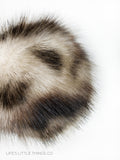 Ocelot Faux Fur Pom