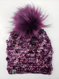 Freeride Beanie (Light weight) - Heirloom Veggies Merino Wool (Snap On Pom)