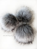 A fun, MODERN touch to your knitwear. Make a STATEMENT with a faux fur poof. Each pom is handmade with high quality faux fur (vegan). 3 sizes available with 2 nylon strings or a snap.  Permanent or detachable pom poms. Use for hat toppers, scarf ends, key chains, purse bling, headbands...options are limitless