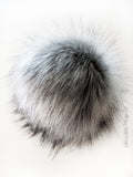 Carbon Faux Fur Pom