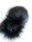 Lux Black Bear Faux Fur Pom