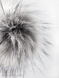 Lux Silver Fox Faux Fur Pom