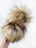 LIMITED-Whiskey Faux Fur Pom