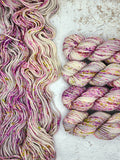BULKY from Indie Dyer, Knerd String.  This 3-ply yarn is hand-dyed in small batches.