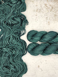 BULKY from Indie Dyer, Knerd String.  This 3-ply yarn is hand-dyed in small batches.