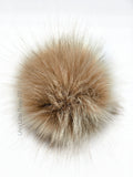 Latte Faux Fur Pom