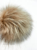 Latte Faux Fur Pom