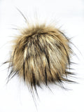 Saddle Faux Fur Pom