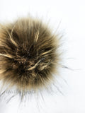 Cocoa Faux Fur Pom