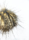 Blue Wolf Faux Fur Pom