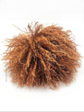 LIMITED - Crinkled Cinnamon Faux Fur Pom