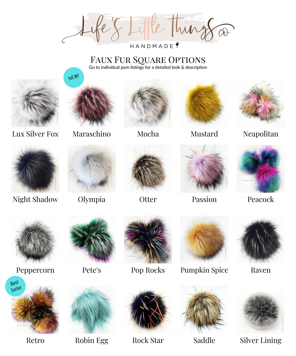 Faux Fur DIY Pom Pom Kit + 2 Free Patterns (Download) – Darn Good Yarn
