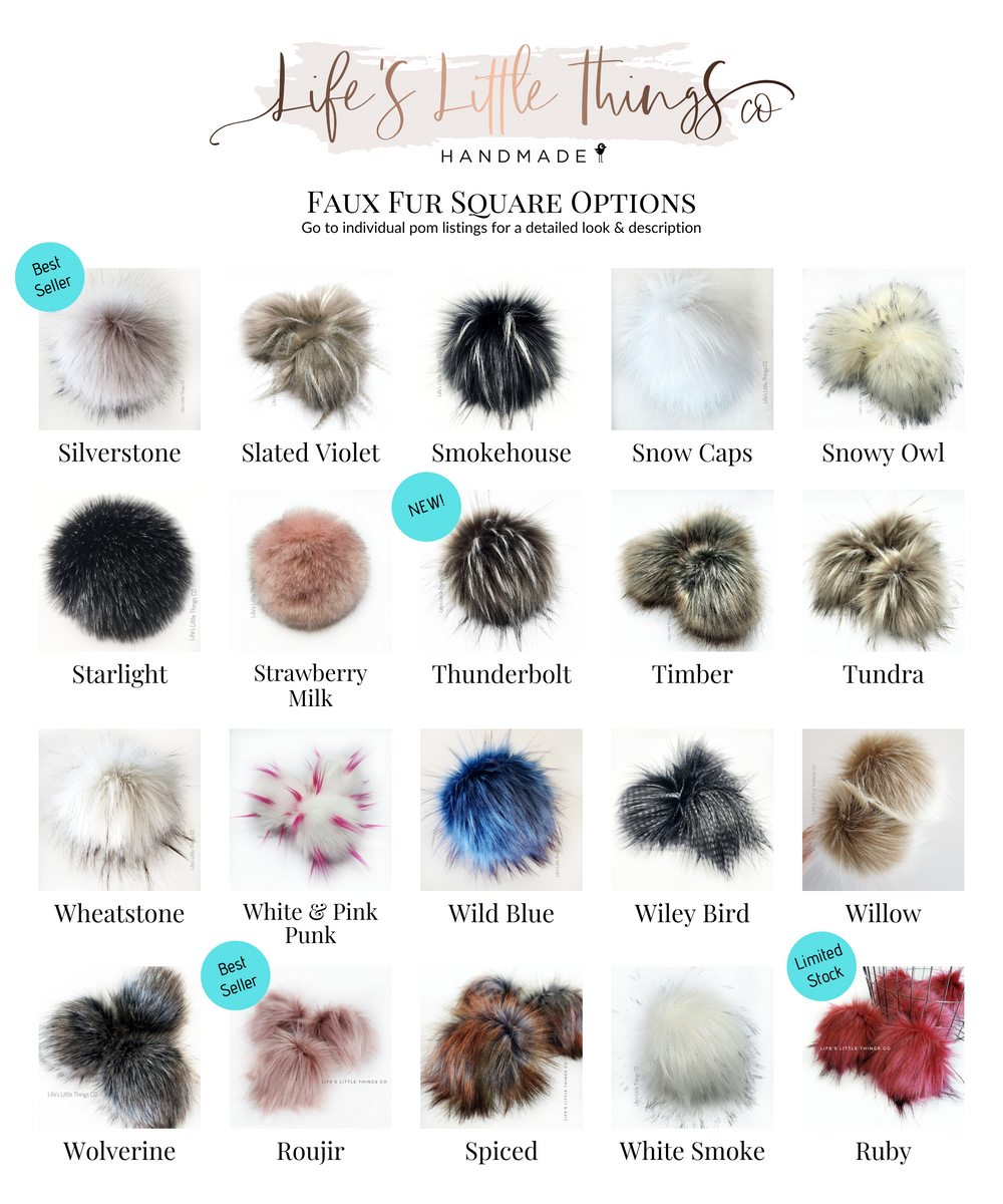 How to make Amazing Faux Fur Pom-Poms for Hats Easily