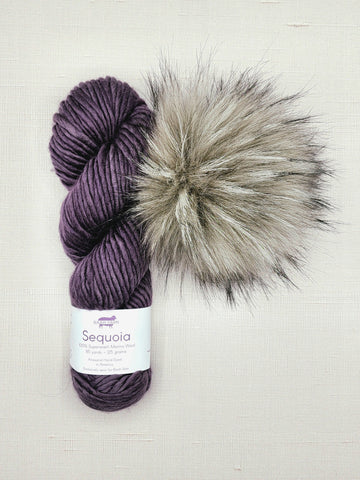 Deep Lavender + Ashes Pom - Sequoia Bundle