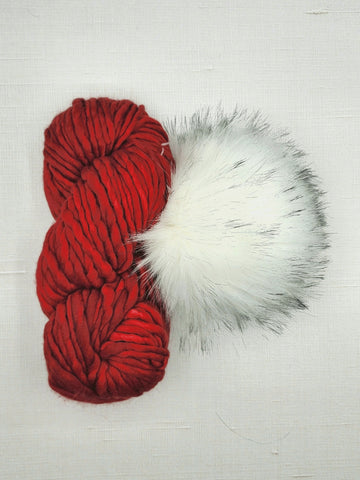 Ravelry Red + Snowy Owl 2.0 Pom - Rasta Bundle