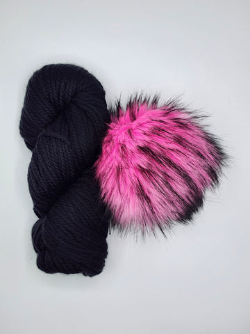 Black + Neon Lights Pom - Chunky Bundle