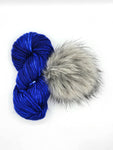 Matisse Blue + Lux Silver Fox Pom - Rasta Bundle