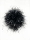 Coal Faux Fur Pom