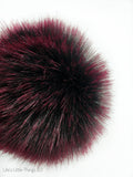 Black Cherry Faux Fur Pom