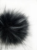 Coal Faux Fur Pom