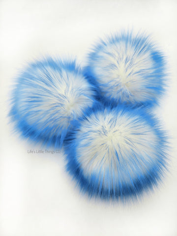 Iced Royal Faux Fur Pom