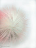 Iced Baby Pink Faux Fur Pom