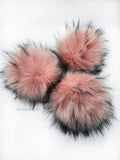 Smokey Rose Faux Fur Pom