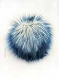 Iced Navy Faux Fur Pom