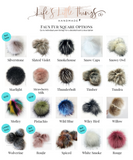 10 DIY Faux Fur Pom Fabric Squares