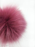 Rouge Faux Fur Pom