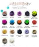 10 DIY Faux Fur Pom Fabric Squares